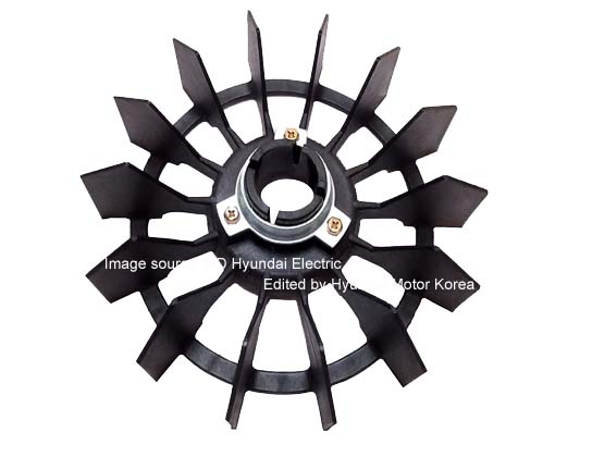 현대일렉트릭 모터 냉각팬 160프레임, 180프레임 적용