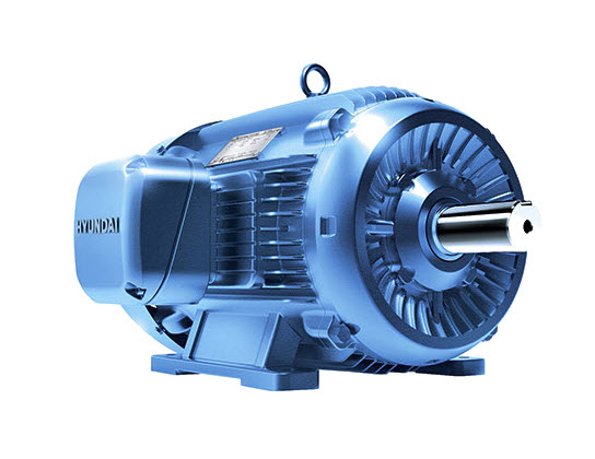 현대일렉트릭 15kW 전동기 B3 수평형 IE3 프리미엄효율 20HP 모터