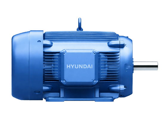 현대일렉트릭 30kW 모터 IE3 프리미엄효율 40HP 전동기 측면 이미지