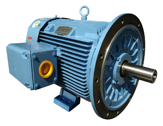 현대일렉트릭 75kW 모터 B3B5 풋베이스와 플랜지 조합형 IE3 프리미엄효율 100HP 전동기
