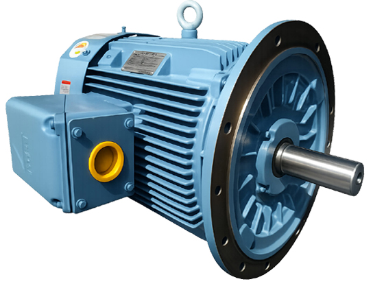 현대일렉트릭 75kW 모터 B5 플랜지 부착형 IE3 프리미엄효율 75HP 전동기