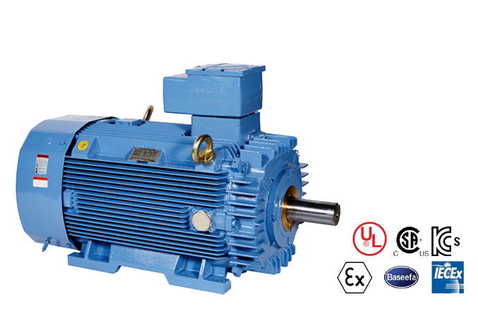 현대일렉트릭 방폭 전동기 Ex d IE3 KCs IECEx ATEX 인증 모터