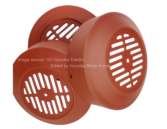 현대일렉트릭 모터 팬커버 0.75kW~7.5kW용 80M~132M 프레임 적용